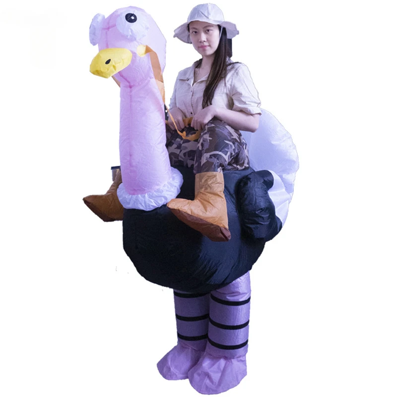 Ostrich Inflatable Costume Ride Cross Border Costume Doll Cute Funny Inflatable Costume Halloween Flamingos Funny Party