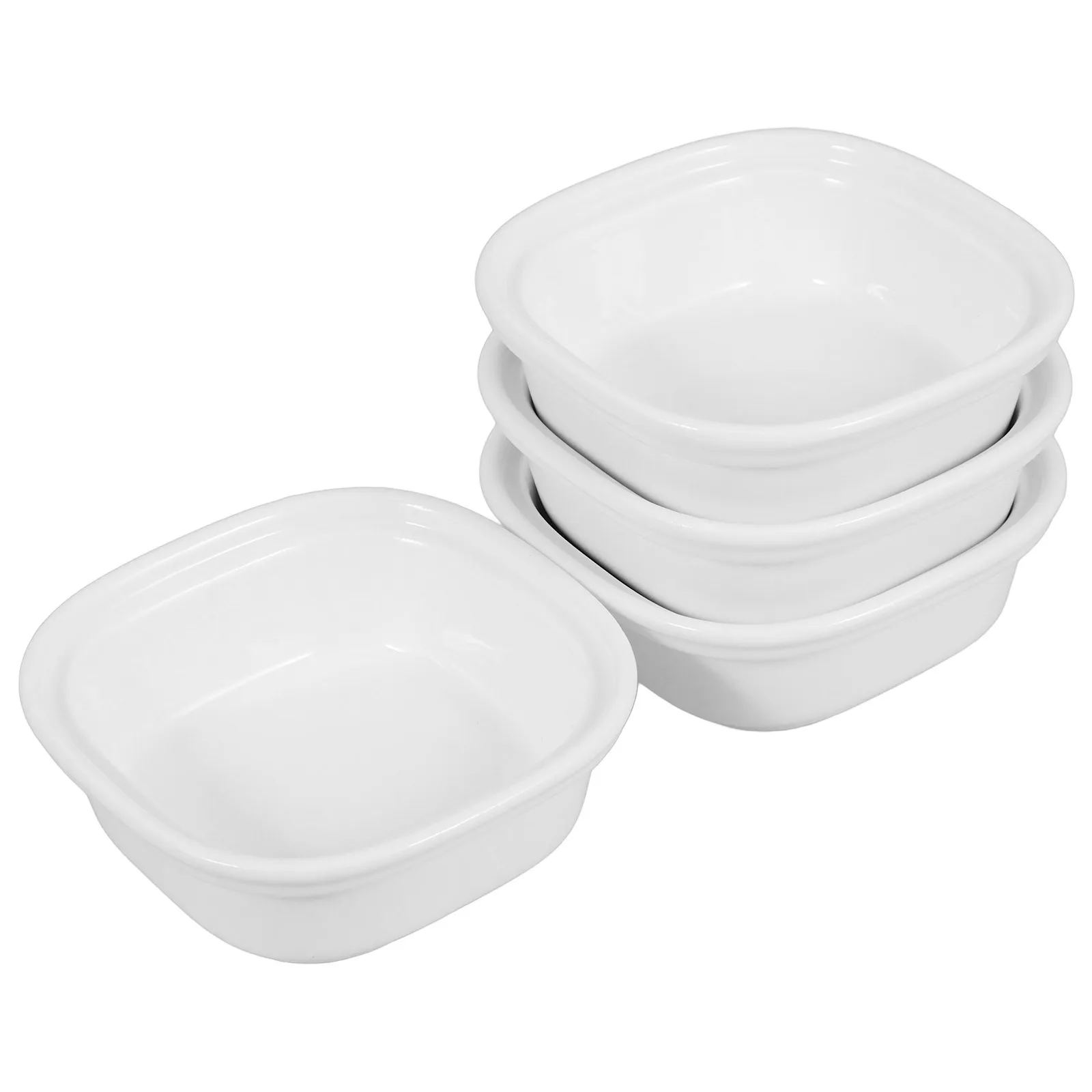 

4Pcs Ceramic Dip Bowls Small Sauce Dishes Durable Condiment Bowls for Soy Sauce Vinegar Appetizer Dipping Dishes