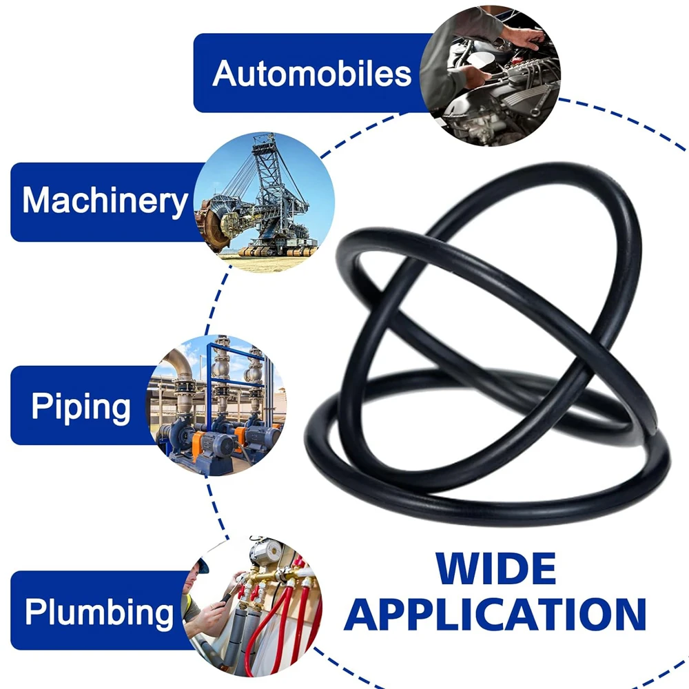 Universal Nitrilo Rubber O-Ring Sortimento Set, O-Ring, Junta de vedação para encanamento, Reparação Automotiva Faucet, 32 tamanhos, 419 Pcs, 225Pcs