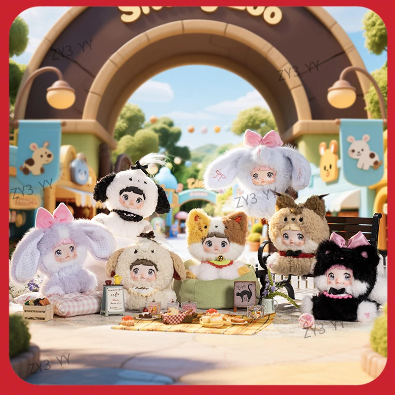 

Authentic New Nommi Sticky Rice Sitting in Zoo Plush Blind Box Girl Doll Pendant Heartwarming Gift