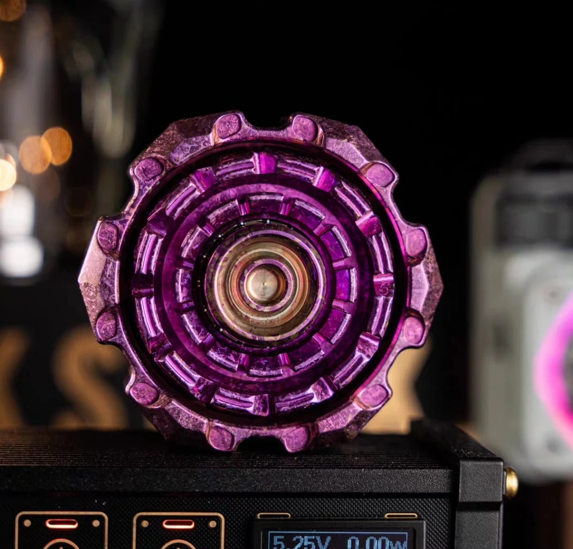 Used EDC Is Just Ice Crystal Titanium Engine, Purple, Brand New and Unopened, Fingertip Gyro Edc Metal Decompression Play