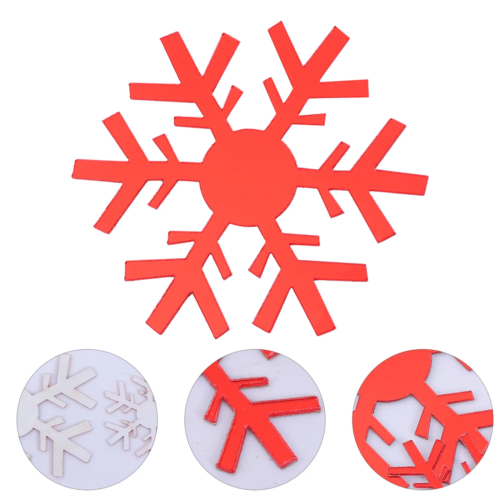 

15Pcs Snowflake Mirror Wall Stickers Christmas Decorative Window Decals Xmas Stickers for Holiday Decor Decorative Wall Decal