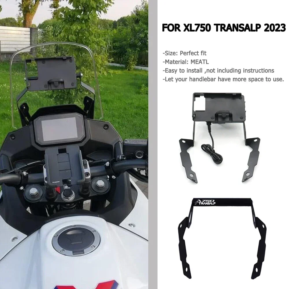 

For XL750 Transalp XL750 Motorcycle Windshield Mount Navigation GPS Cell Phone Holder Transalp XL 750 2023 2024 Accessories