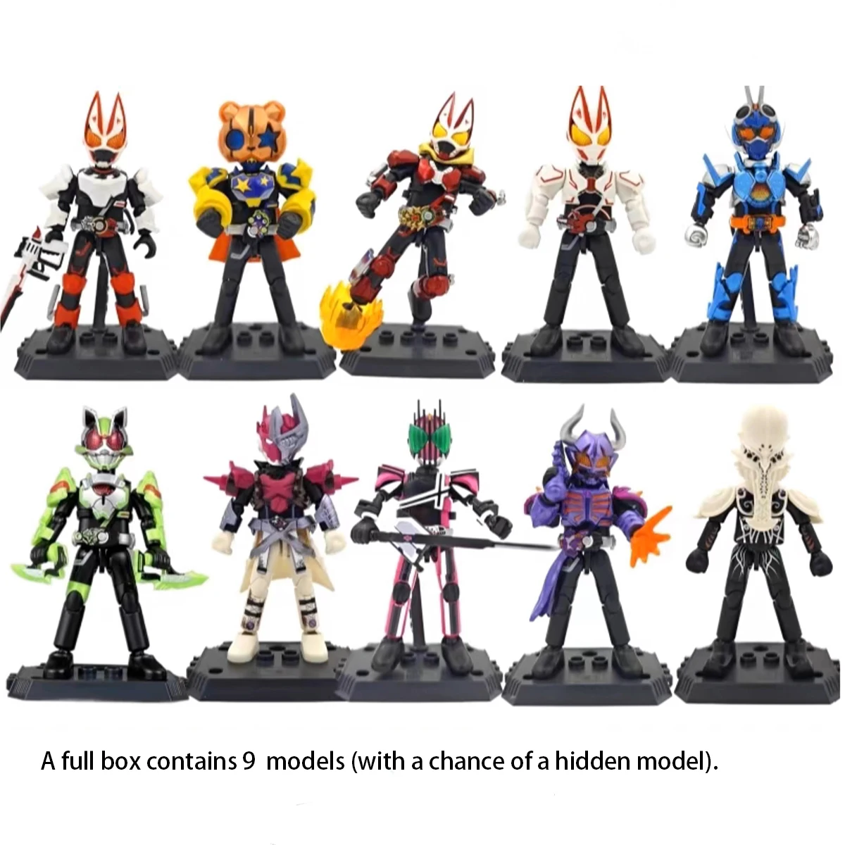 HiPlay Blokees Kamen Rider All Stars Edition Serie 1 Accel World 74201 Blind Box Actionfiguren Einzelbox