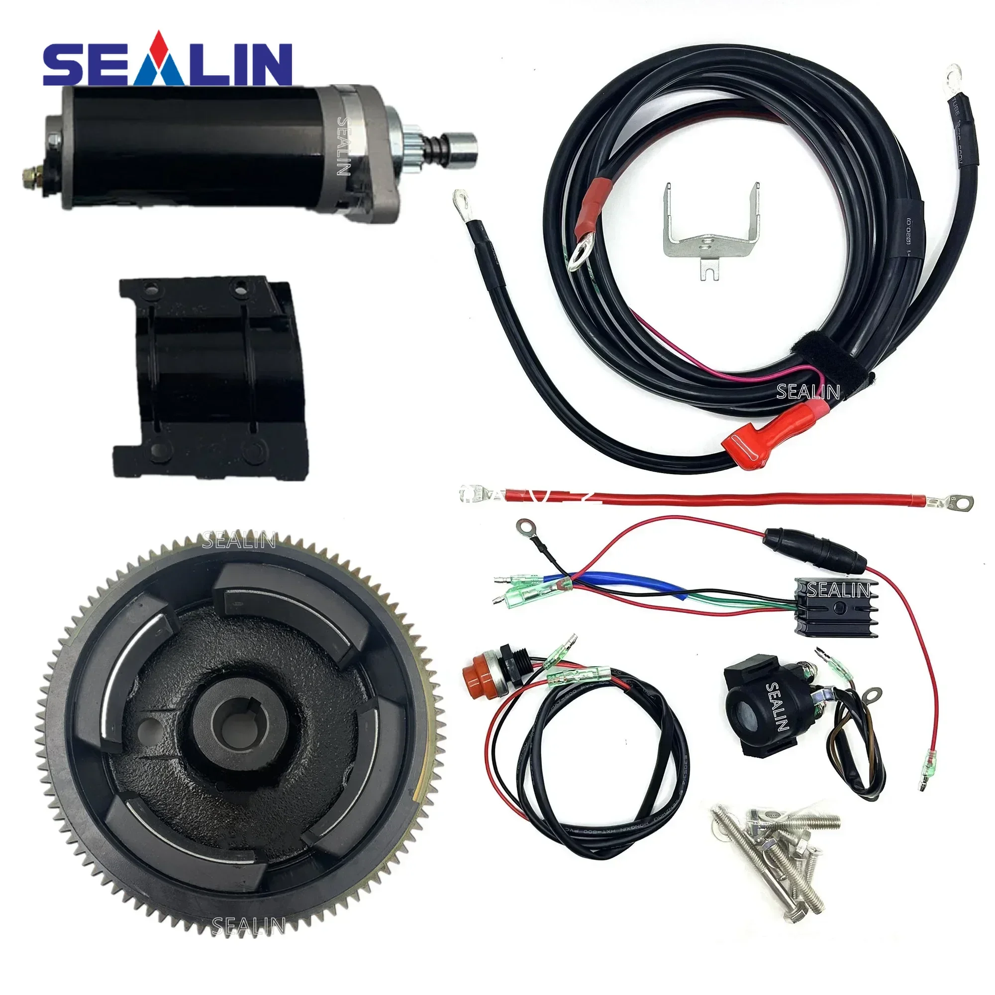 

ELECTRIC START KIT FOR YA-MA-HA PARSUN HIDEA 15HP 18HP 2 STROKE OUTBOARD MOTOR