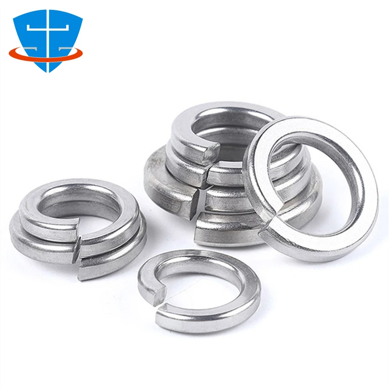 M1.6 M2 M3 M4 M5 M6 M8 M10 M12 M14 M16 M18 M20 M22 M24 M27 M30 304 316 Stainless Steel Spring Split Lock Washer Elastic Gaskets