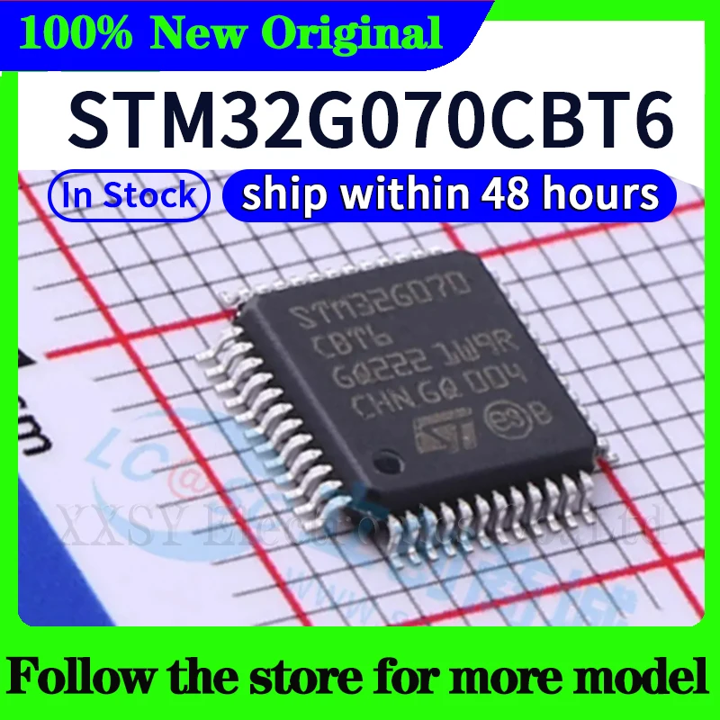 

STM32G070CBT6 In stock 48 hours ship