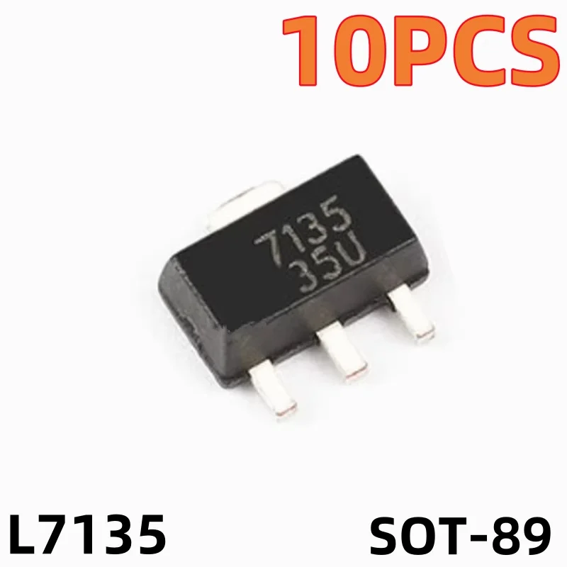 

10PCS SOT-89 L7135 AMC7135 constant current 350mA/2.7-6V high-power LED driver new chip
