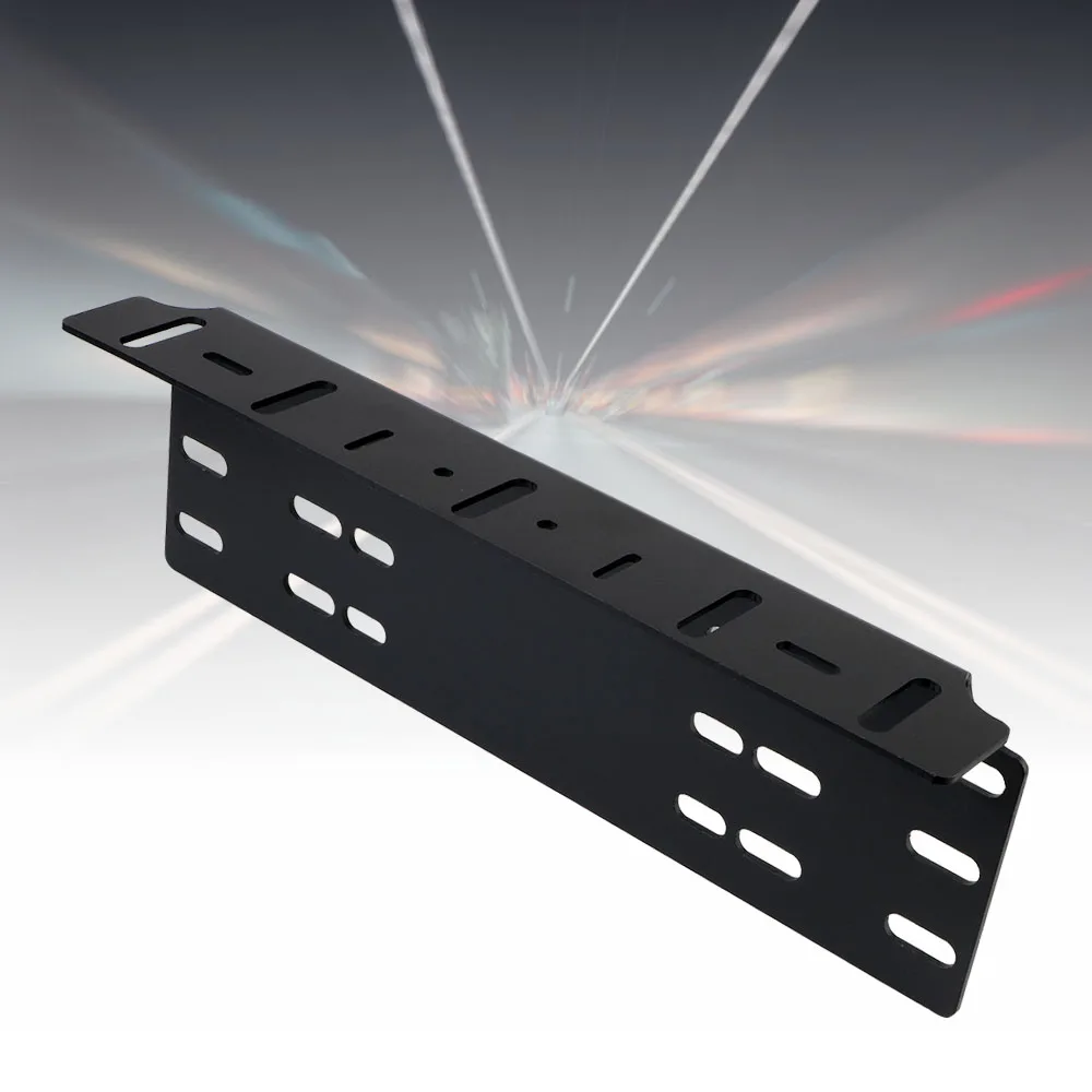 Universal 4x4 LED Work Light Bar Aluminum Front Bumper License Plate Mount Bracket Driving Lamp Fog Light Holder Aluminium Alloy