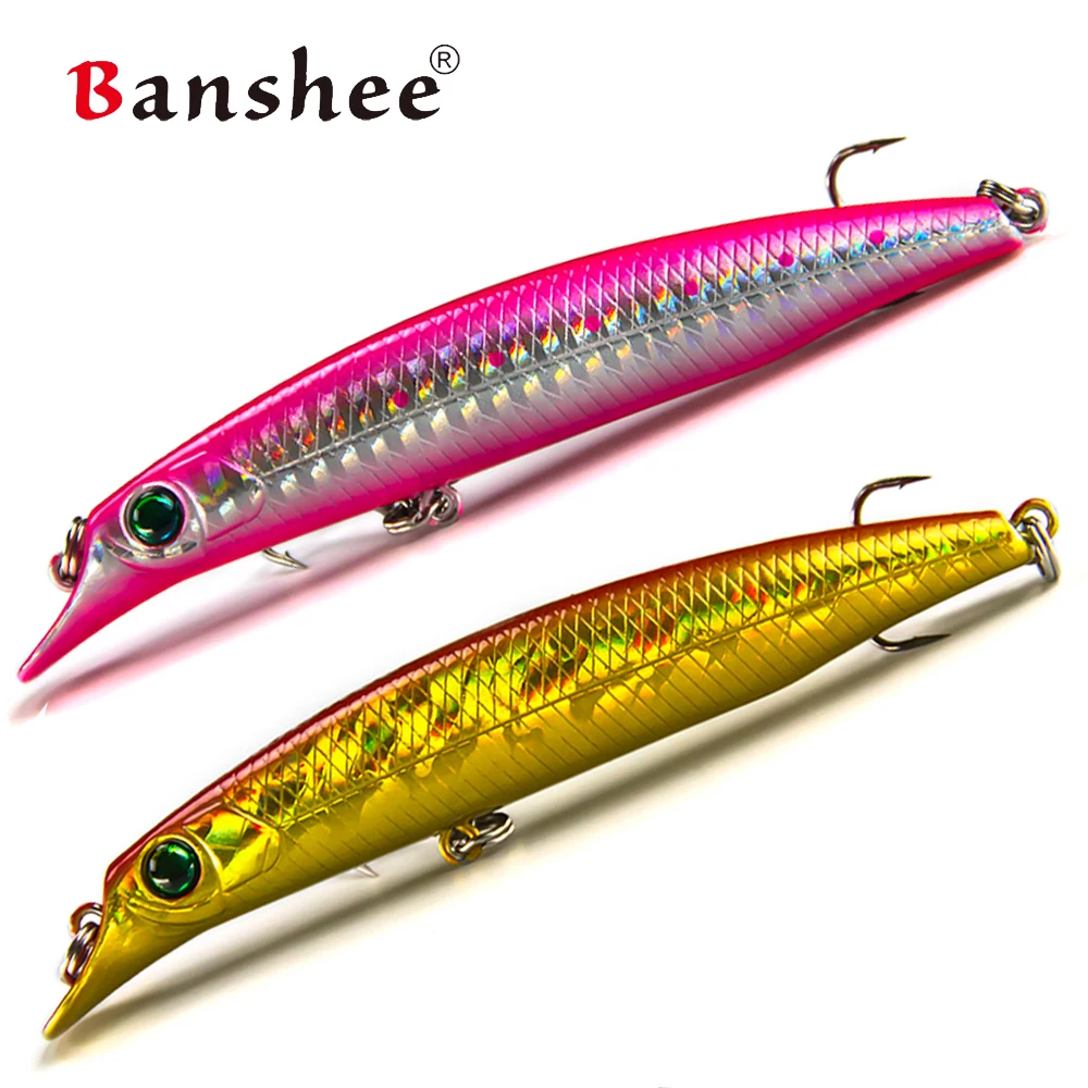 7 Colors Sasuke Minnow Fishing Lures100mm 12g Floating Lipless Wobblers Artificial Hard Bait for Bass Pike Fishing Lure