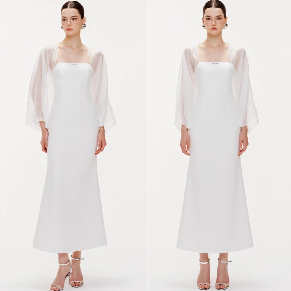 

Customized High Quality Jersey Evening Dress Classic Strapless Cocktail Dress Modern Shawl Mermaid Special Occasion Gowns