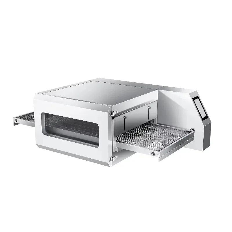 Commercial Electric Baking Equipment Chain Reciprocating Oven Built-In Hinged Door Fully Automatic Touch Screen Control