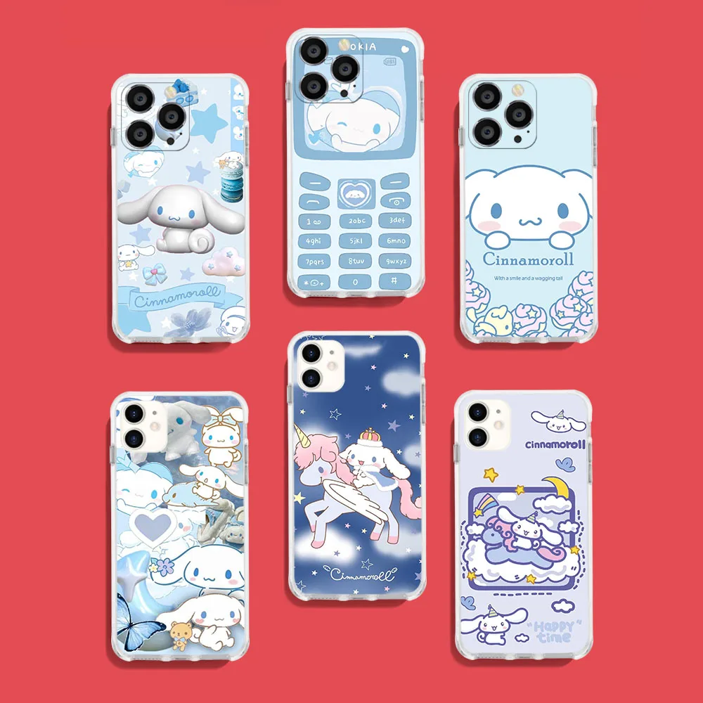 AK-35 Sanrio Cinnamoroll Soft Case for Realme Narzo 10 9 C30s C35 C55 50 50a Prime Pro Plus