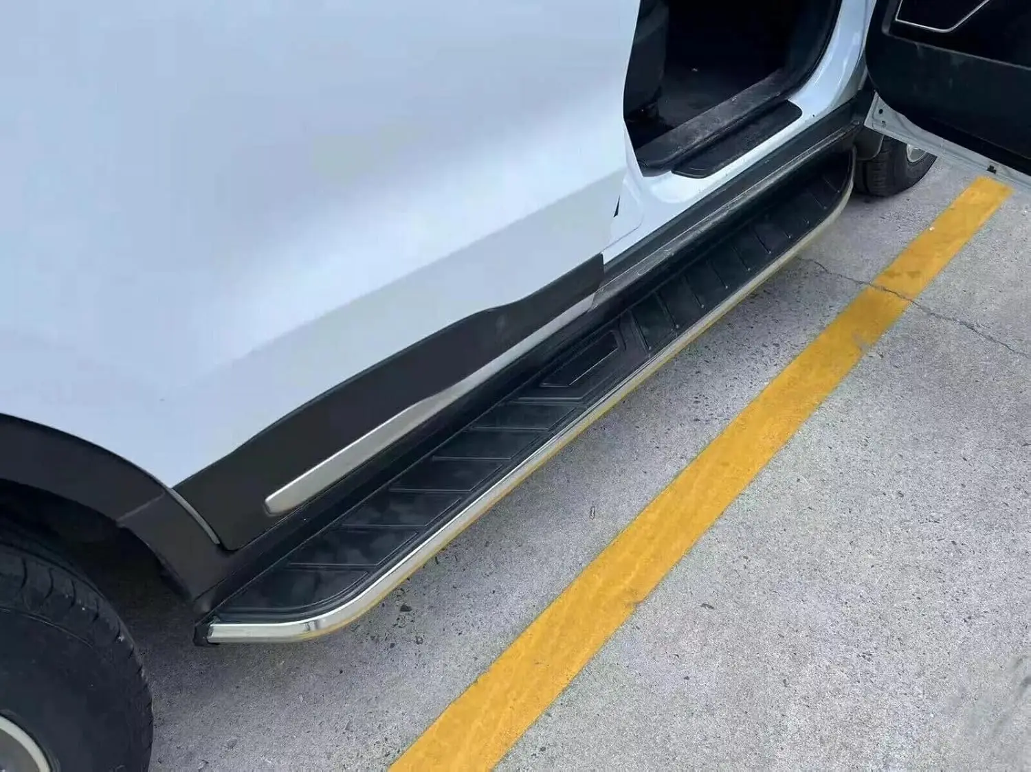 تشغيل مجلس الجانب خطوة الألومنيوم سانتا في 2024 2025 2026 دواسة Nerf بار 2 قطعة ثابتة