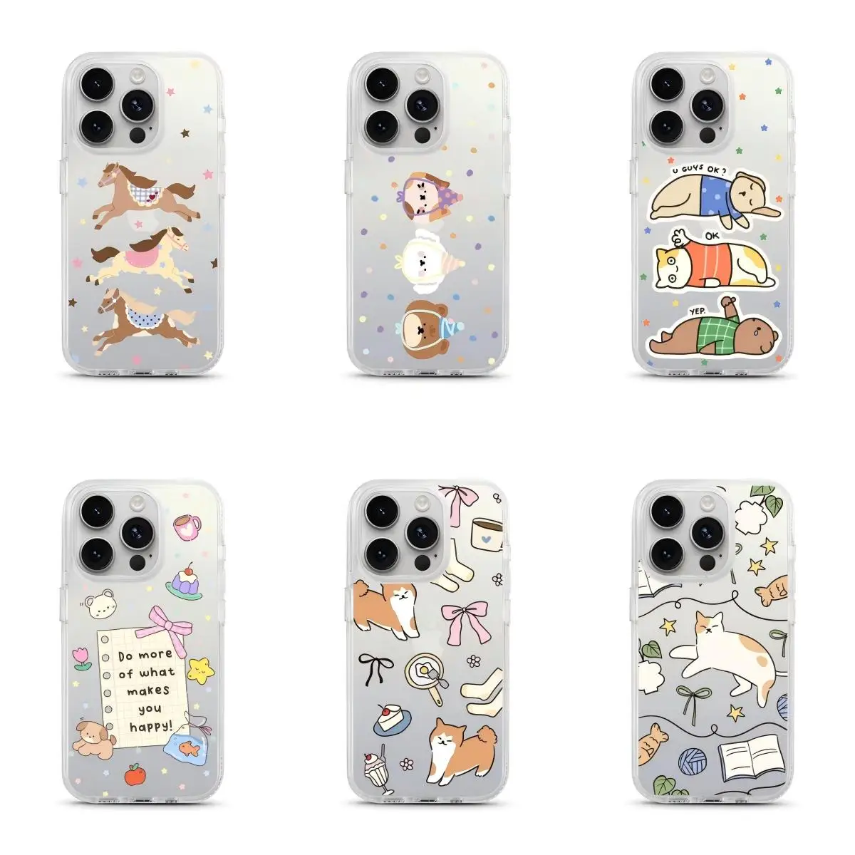 HOT Phone Case For Samsung Galaxy A27 A37 A57 A17 A36 A26 A56 A55 A35 A25 A54 A24 A14 A06 A05 4G 5G Cute Pet Sticker