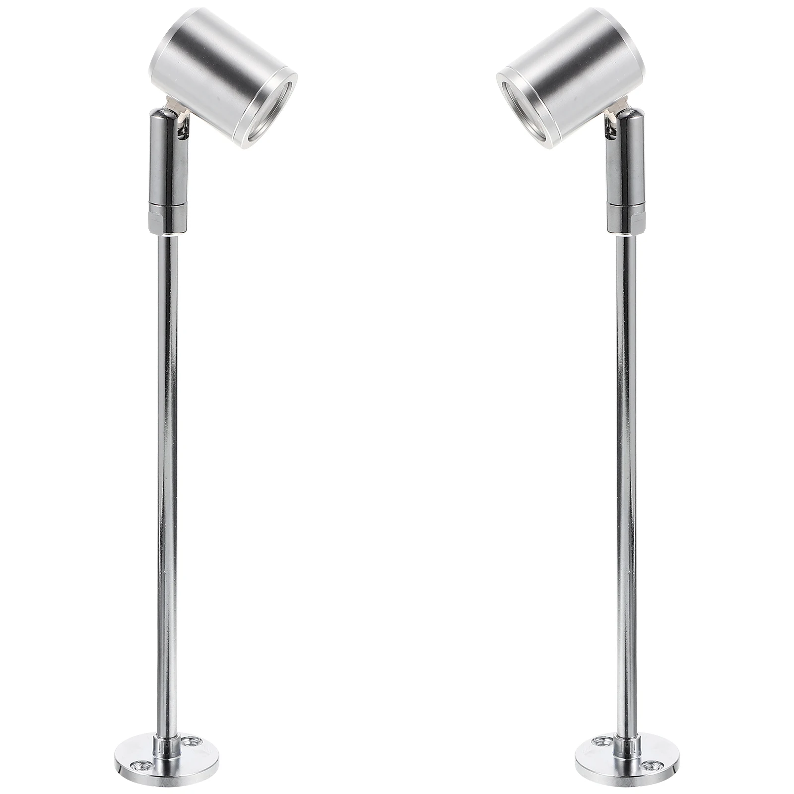 

2pcs Led Spotlight 3W 100V-265V Warm White 3000-3200K 215Mm Silver Plug Brightness Display Cabinet Landscape Lawn