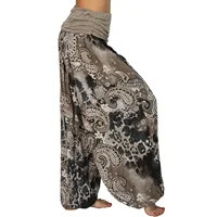 Plus Size 1XL-8XL Woman‘s Fashion  Multi-color Digital Printed Harem Pants Trousers Ladies Long Leg Wide Leg Pants Pants - Image 5