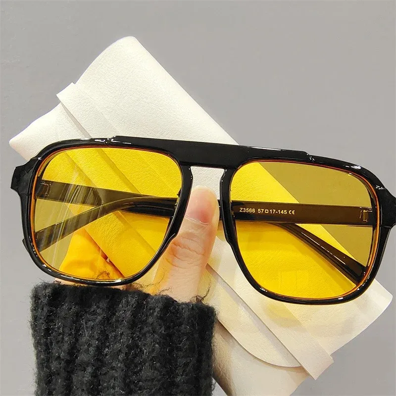 New Oversized Frame Sunglasses Classic Women's Sport Eyeglasses Vintage Brand Design Shades UV400 Eyewear Trendy Glasses