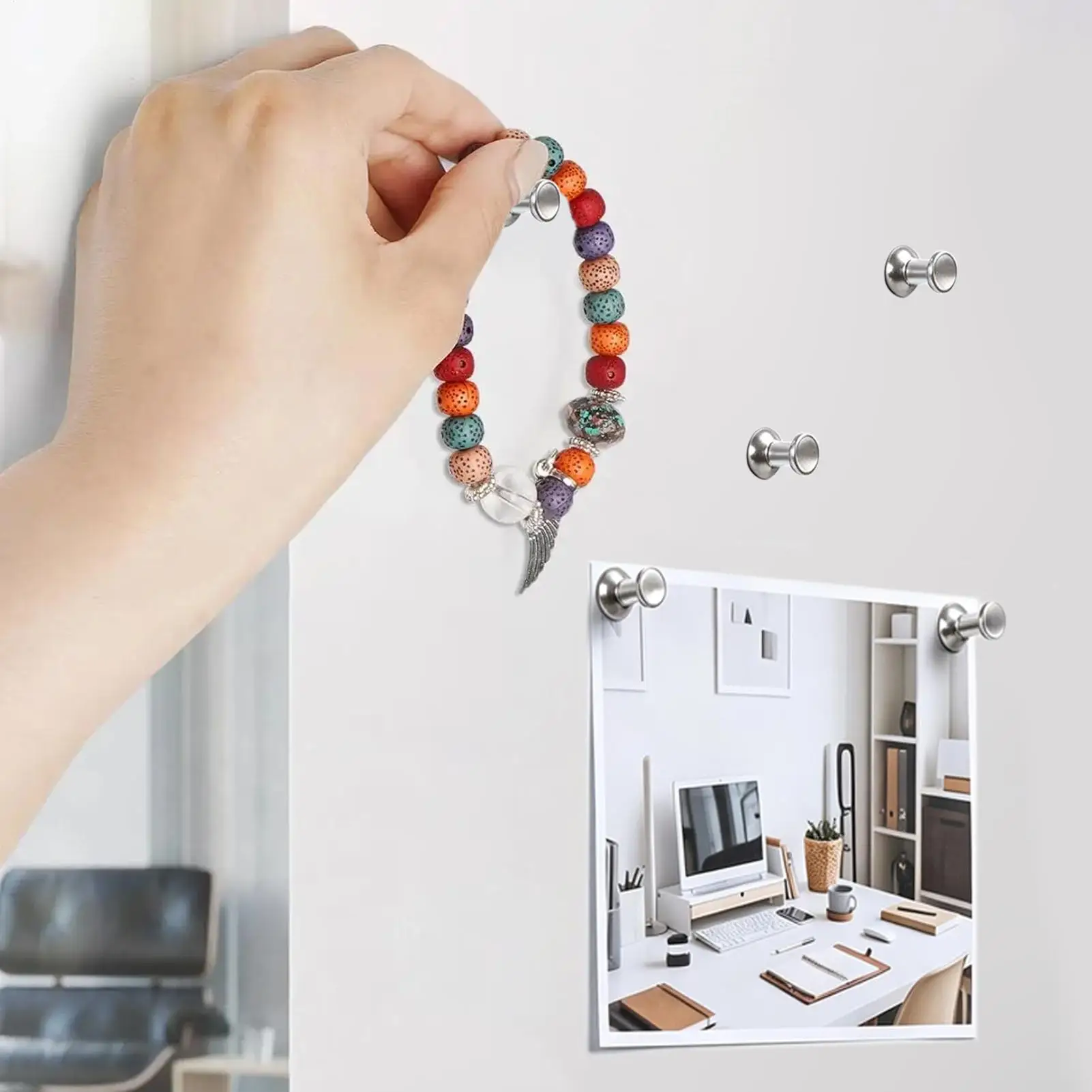 Magnets For Whiteboard 30 Pieces Heavy Duty Strong Neodymium Flexible Fixation Fridge Locker Magnets For Office Classroom Living