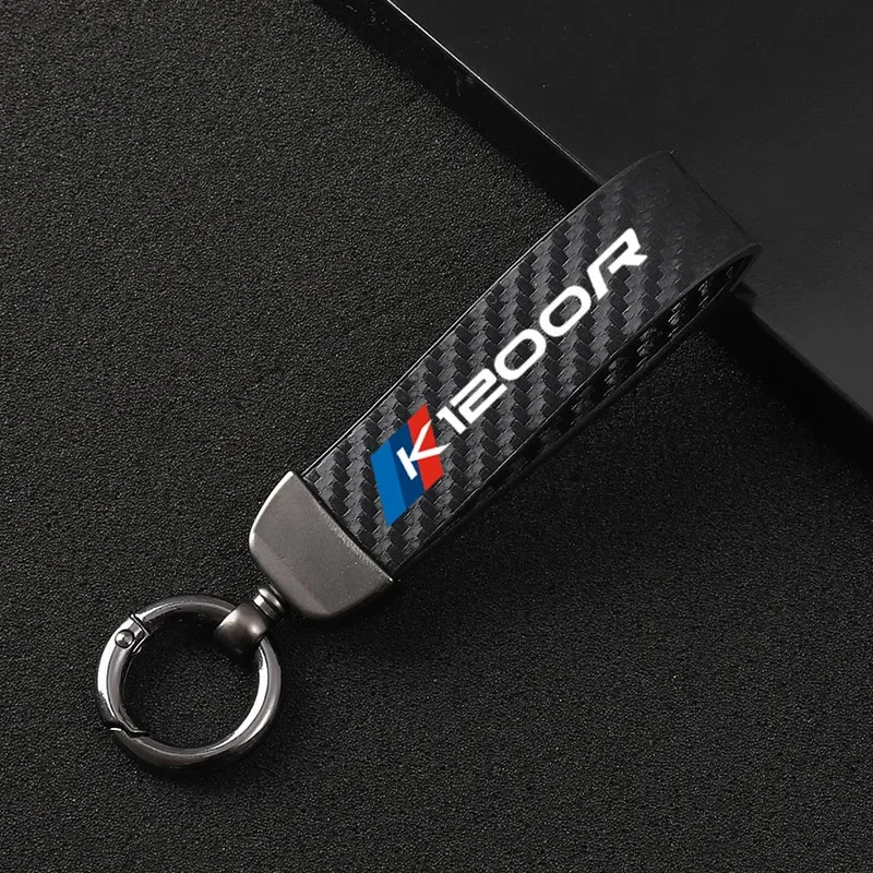 High-Grade Leather Motorcycle keychain Horseshoe Buckle Jewelry for BMW K1200R K1200S K 1200 R K 1200R Motorcycle Accessories