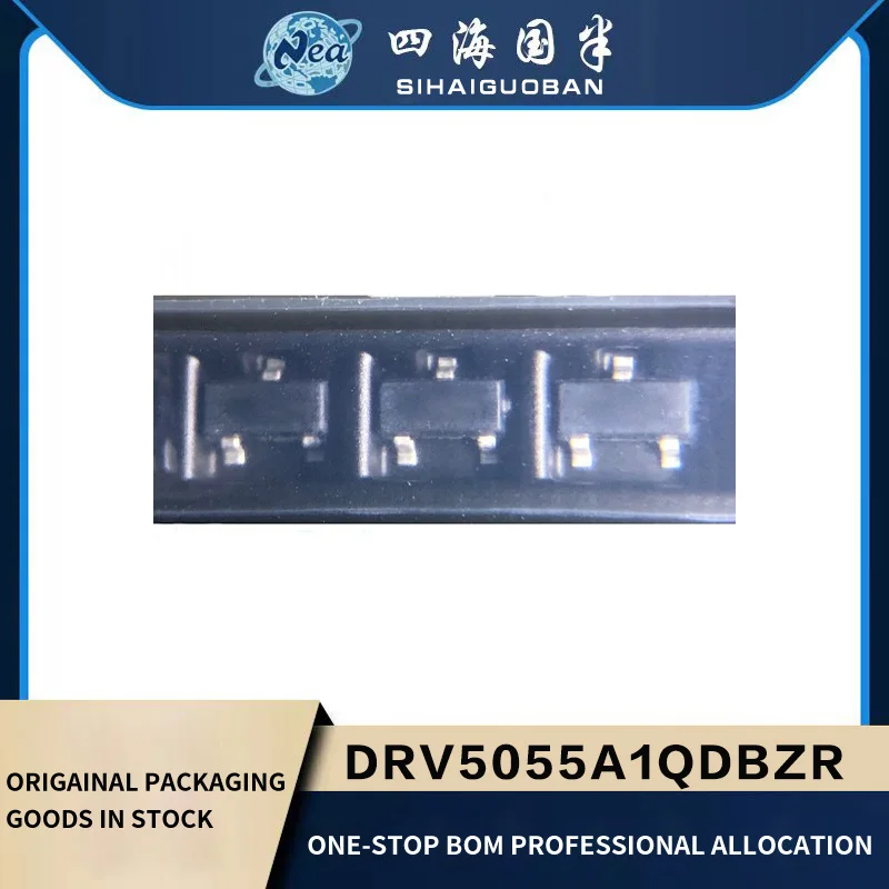 1PCS Original Chip DRV5055A1QDBZR 55A1 DRV5056A1QDBZR 56A1 SOT23-3 Ratiometric Linear Hall Effect Sensor With Analog Output