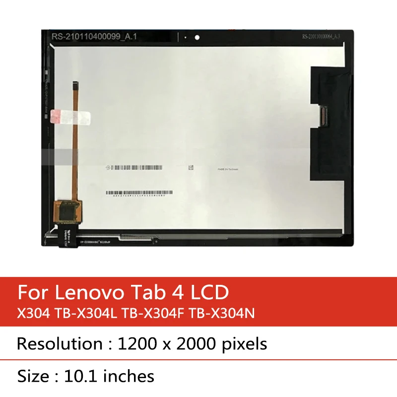 10.1 inches X304 LCD For Lenovo Tab 4 TB-X304L TB-X304F TB-X304X LCD Display Matrix Module Touch Screen Panel Digitizer Assembly