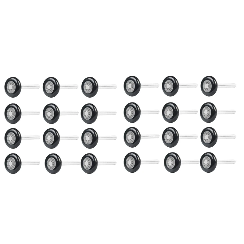 24 Pcs 2 Inch Garage Door Rolle Nylon Garage Door Wheels For Garage Track Replacement With Sealed 6200Zz Ball Bearing