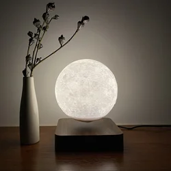 Lampe LED Suspendue en Forme de Lune, Luminaire Décoratif d'Nik, Idéal comme Cadeau Créatif, Livraison Directe