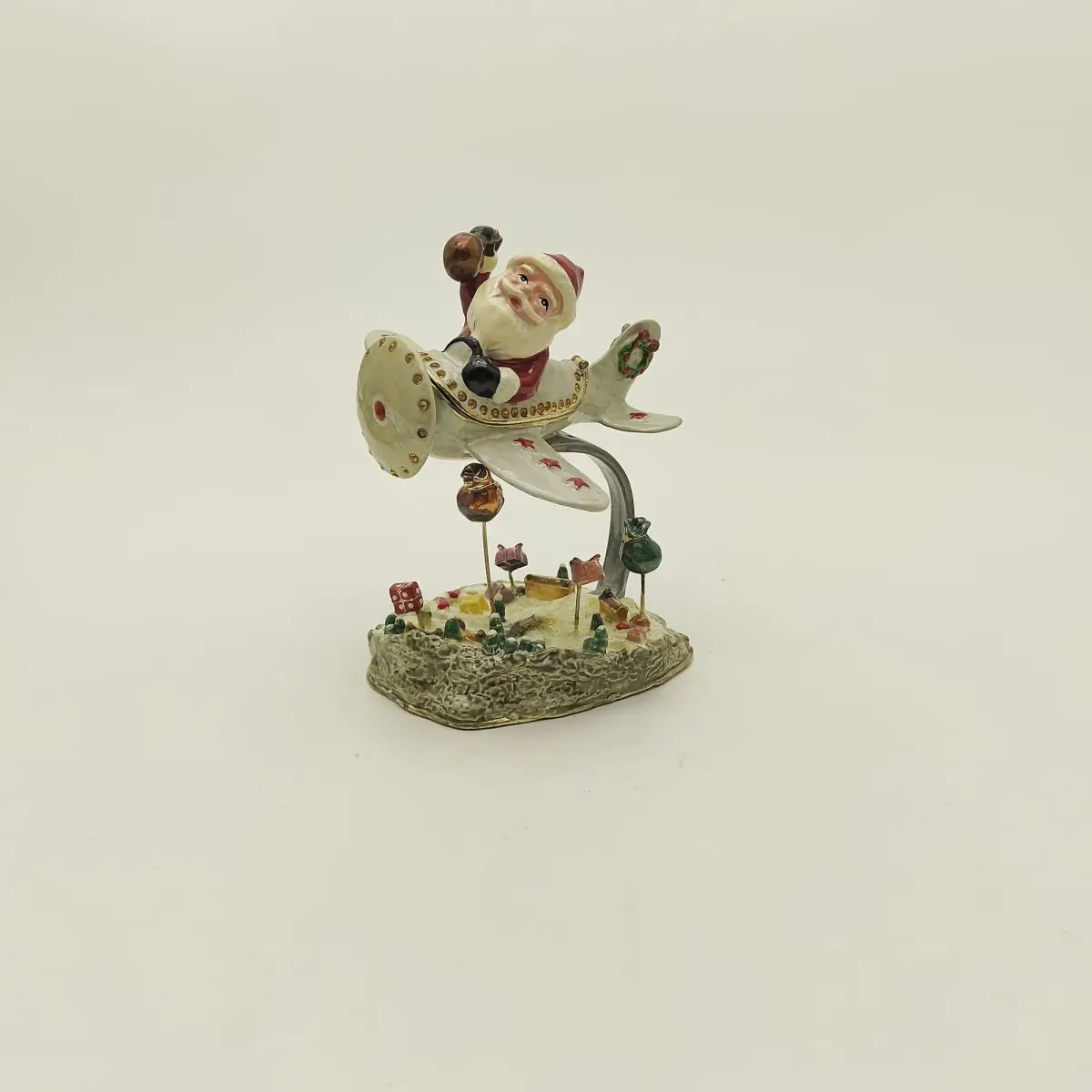 

Luxury Gift Box Enamel Aircraft Design Jewelry Case, Premium Presentation for Her & Unique Gift for Him