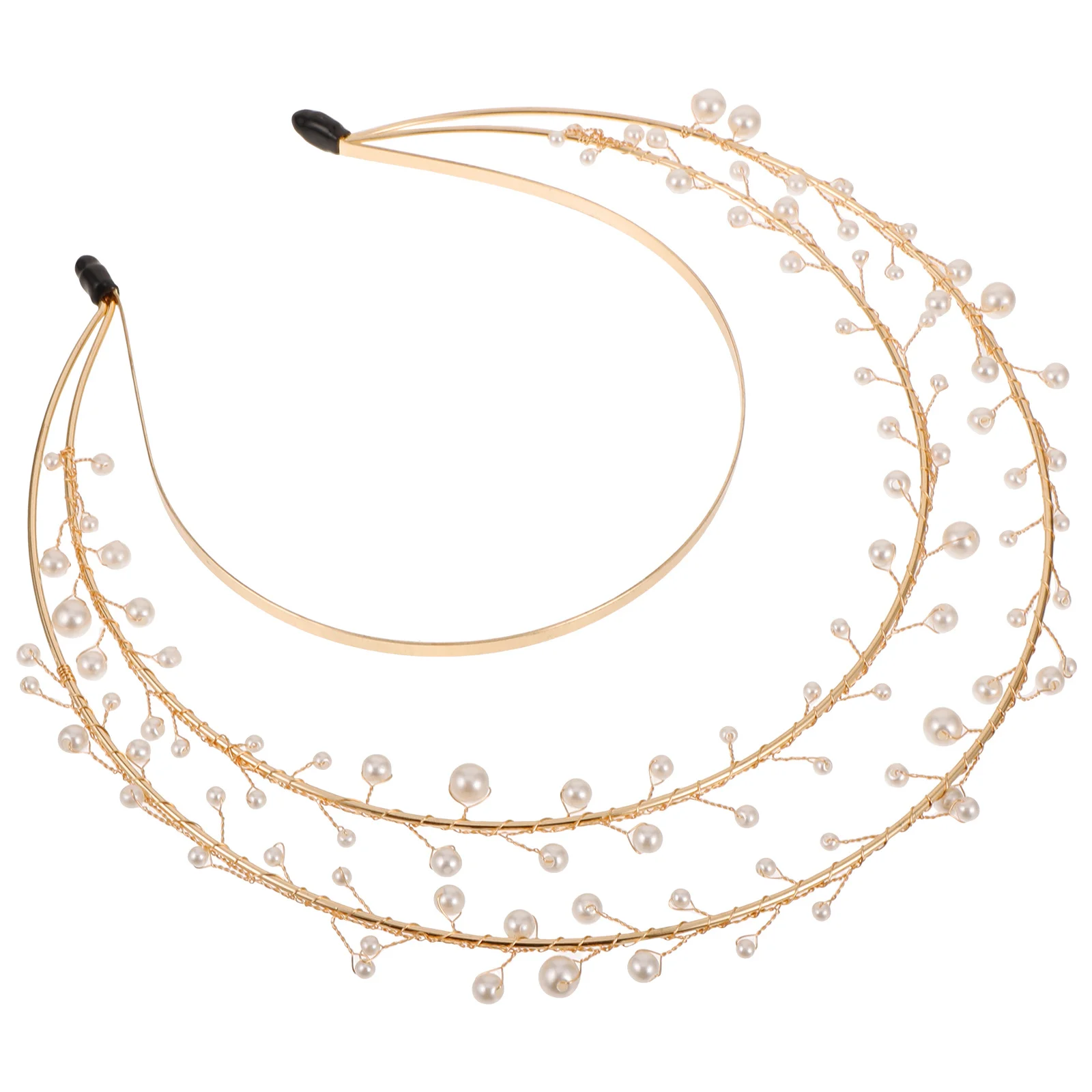 

Pearl Crown Headpiece Lightweight Decorative Headband for Wedding Party Girls Women Lolita Goddess Hair Accessories