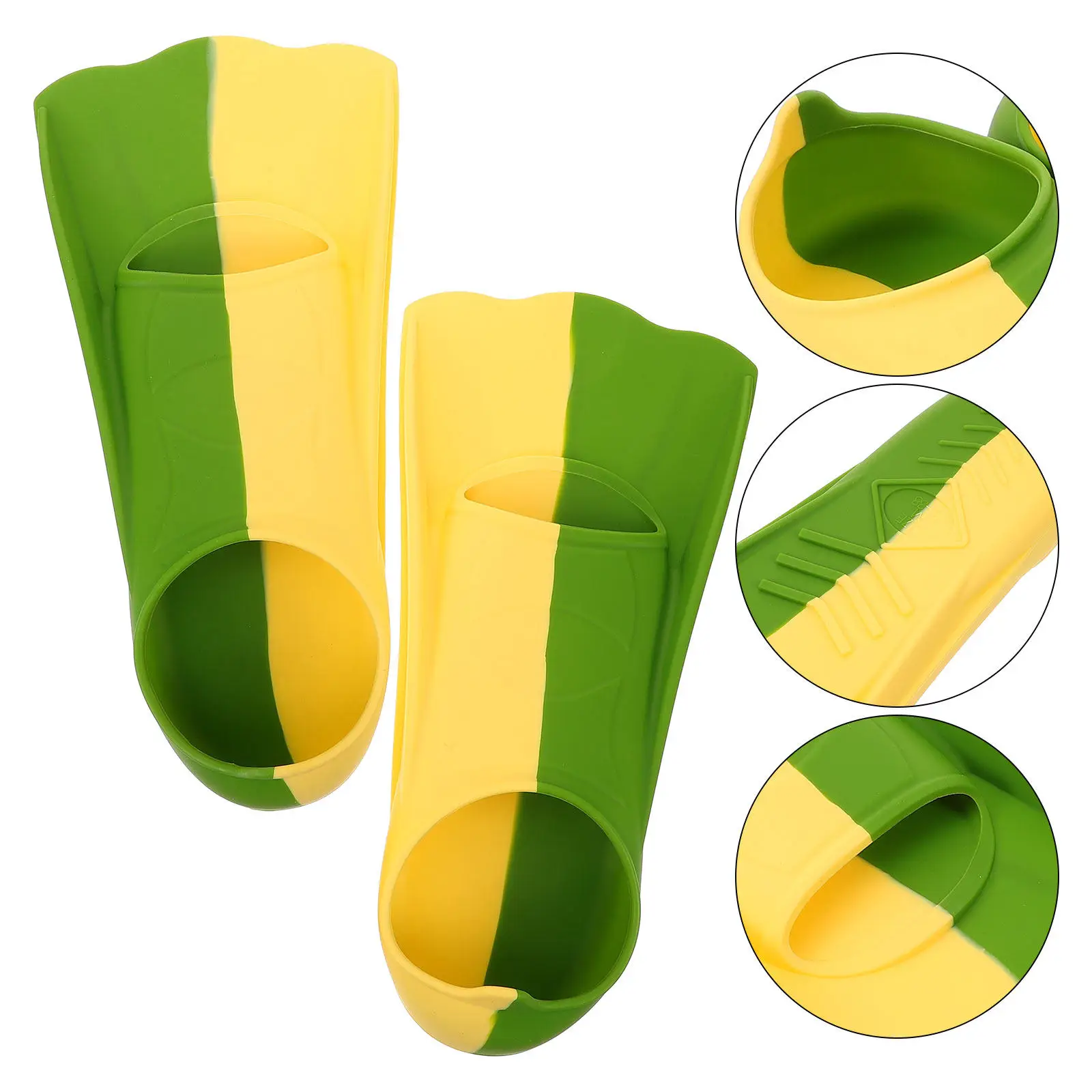 

Пара силиконовых удобных ласт с открытым носком для тренировок, сноркелинга, дайвинга и плавания