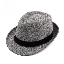 Jazz Hat British Fashion Men's  Casual Hat Travel Gentleman Hat Spring Autumn Winter Retro Women's Fedoras