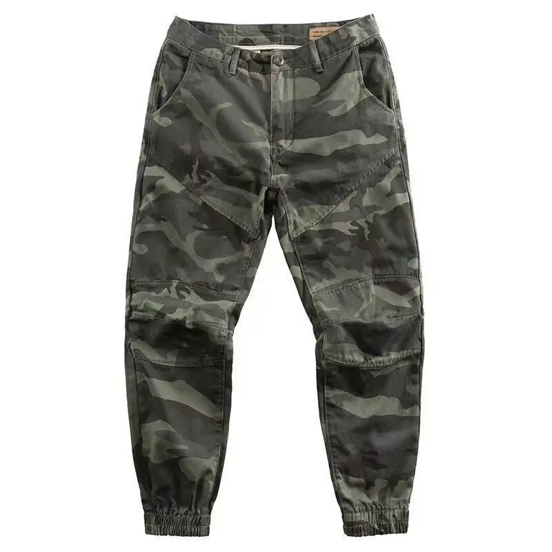 Pantaloni Cargo tattici mimetici di nuova moda da uomo Casual larghi pantaloni larghi in cotone Streetwear pantaloni abbigliamento