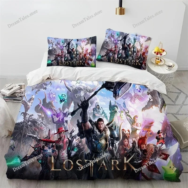 New LOST ARK Game Printed Duvet Cover Pillowcase Bedding Set Adult Boy Girl Bedroom Decoration Children Gift Single Double Large