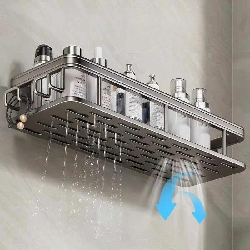 Toilet bathroom accessories organizer shelf rack wall shelves storage racks dryer cradle shelving shower caddy hotel furniture