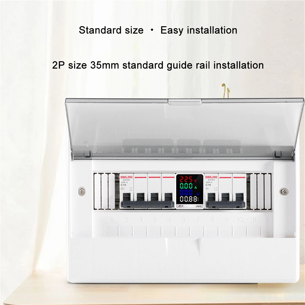 1~4PCS TOMZN 110V 220V 100A Current KWH Electric energy monitor meter VOLT AMP voltmeter ammeter Wattmeter din rail