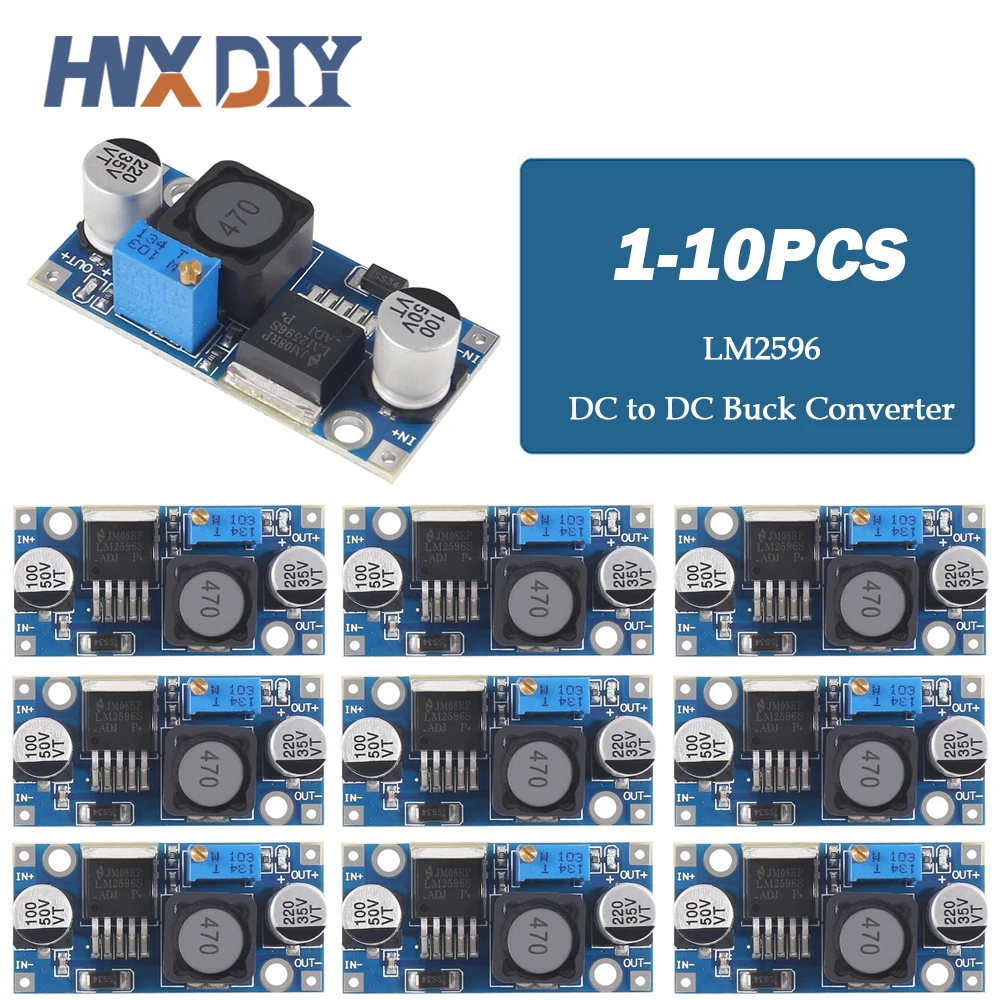 1/5/10pcs LM2596 DC to DC Buck Converter 3.0-40V to 1.5-35V Power Supply Step Down Module