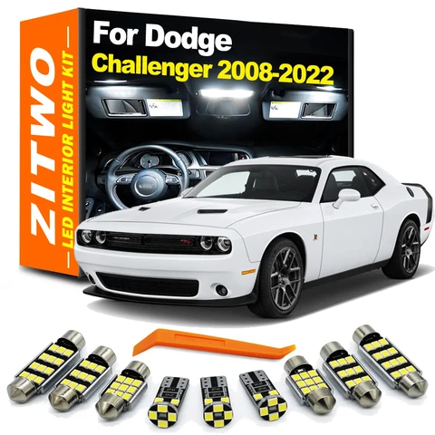 Интерьерная дверь для Dodge Challenger 2008-2022, фотолампа, 13 аксессуаров — фото модели