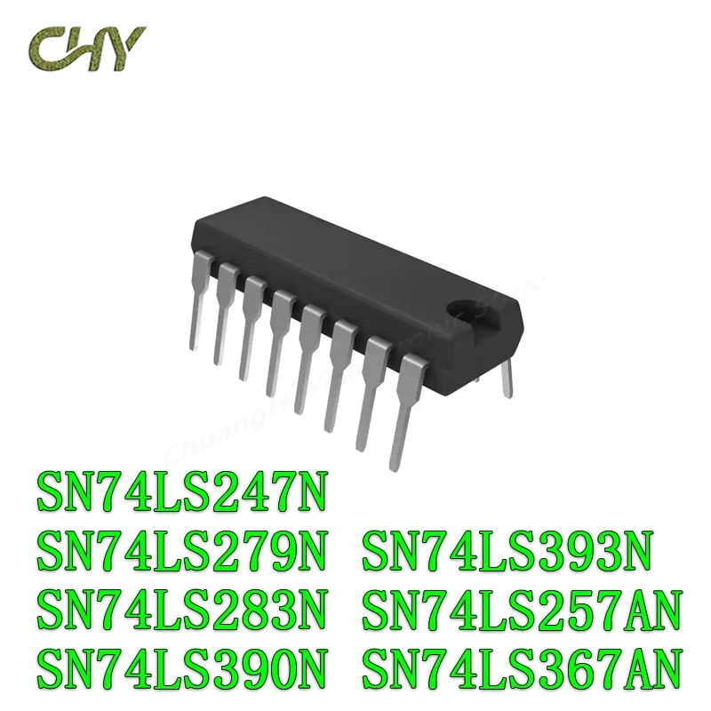 5PCS HD74LS283P DIP-16 74LS283 SN74LS283N DIP SN74LS247N SN74LS257AN SN74LS279N SN74LS367AN SN74LS390N SN74LS393N 74LS393 DIP-14