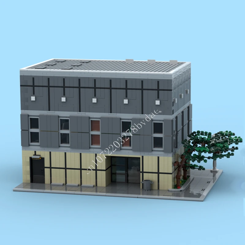 

2887 шт., модульная MOC «Office of Dunder Mifflin», креативная модель с видом на улицу, строительный блок, сделай сам, образовательная сборная модель, игрушка в подарок