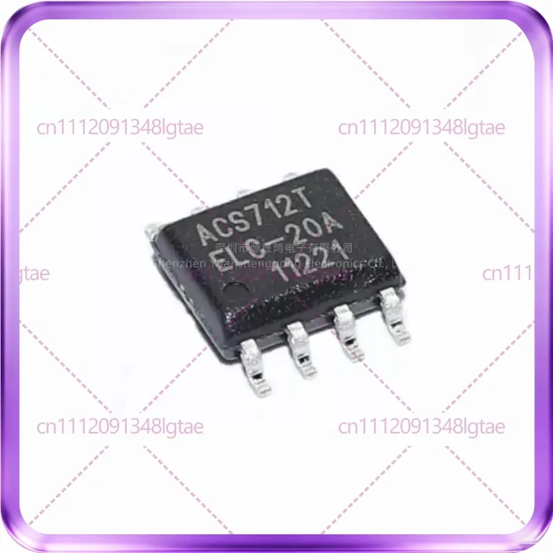 

20pcs ACS712ELCTR-05B-T 20A 30A Screen Printing ACS712T Current Sensor ACS712ELC-20