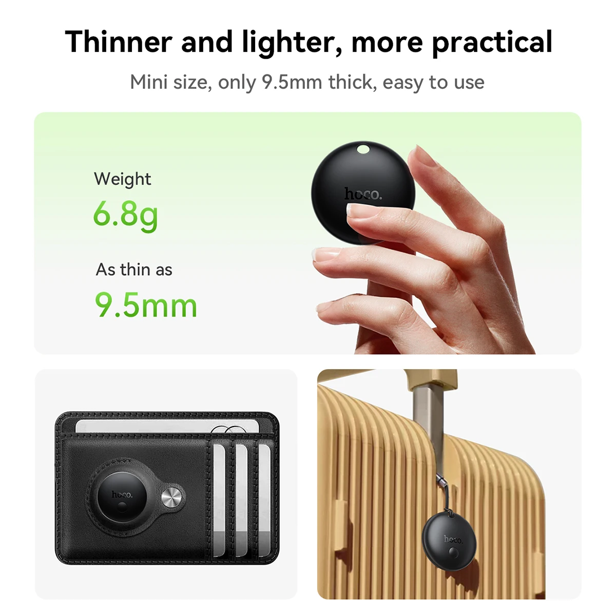 HOCO Airtag Finder لجهاز Android الشخصي المضاد للضياع، قاعدة تعقب GPS على Google Find Hub Network لهاتف Samsung Xiaomi #2