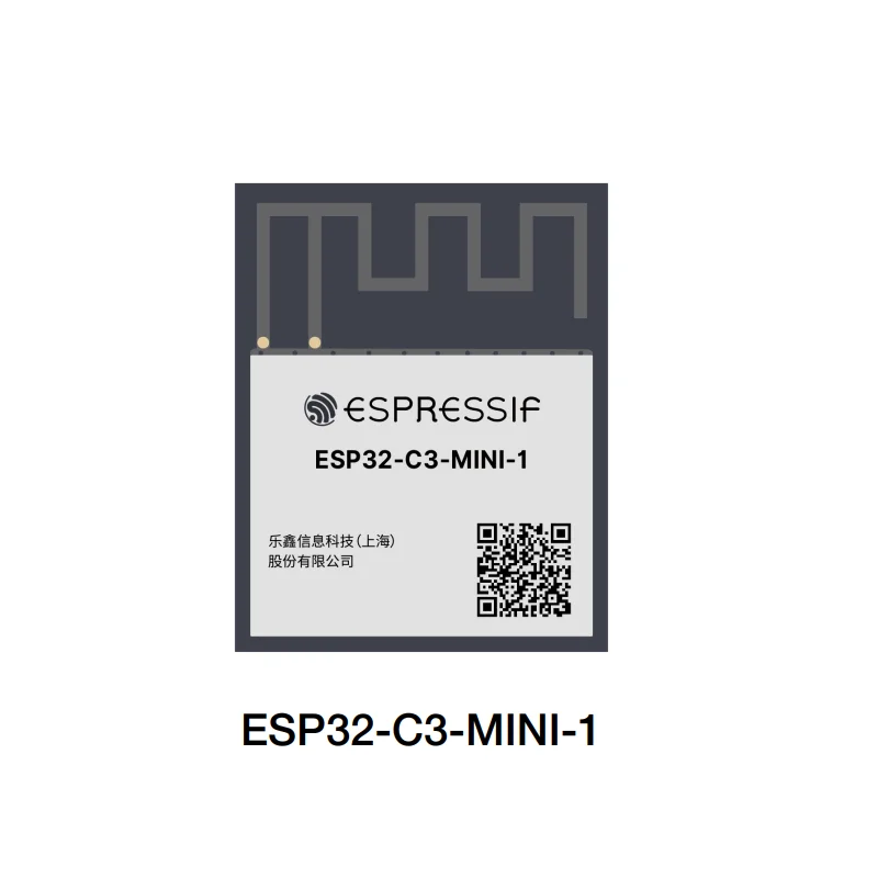 ESP32 2.4 GHz WiFi Dual-mode Module for LE Bluetooth 5 4MB ESP32-C3-MINI-1/ 1U for Smart Home