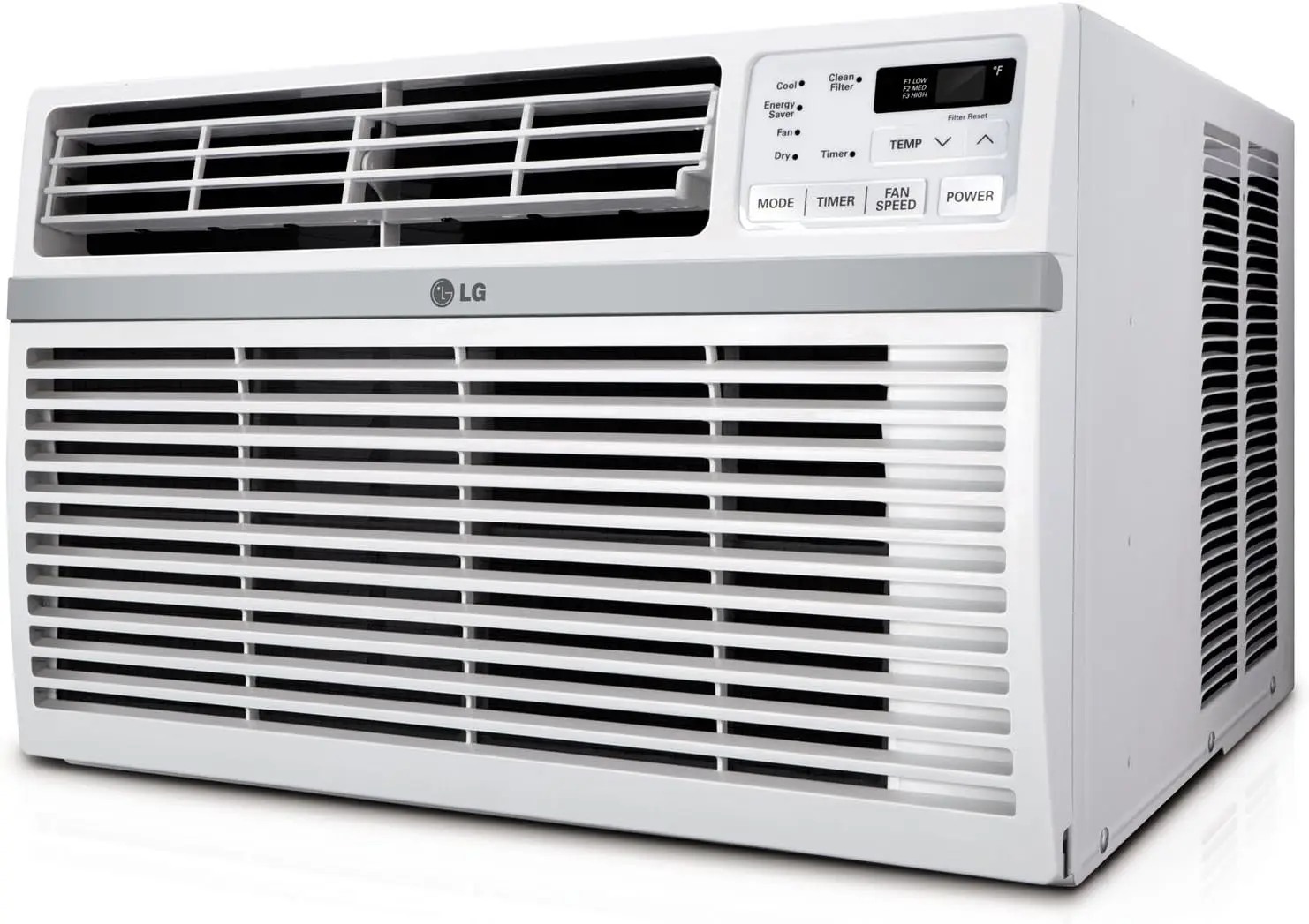 8,000 BTU Window Air Conditioner, 115V, Cools 340 Sq.Ft.Quiet Operation,  Control with Remote, 3 Cooling & Fan Speeds, White