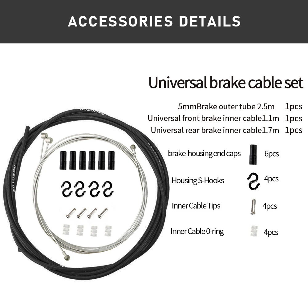 AKA Bicycle Brake/Shift Cable&Housing Group Sets For MTB Bike Road Bicycle Shift Gear Derailleur/Brake kits Wire Tube Line Hose view 5