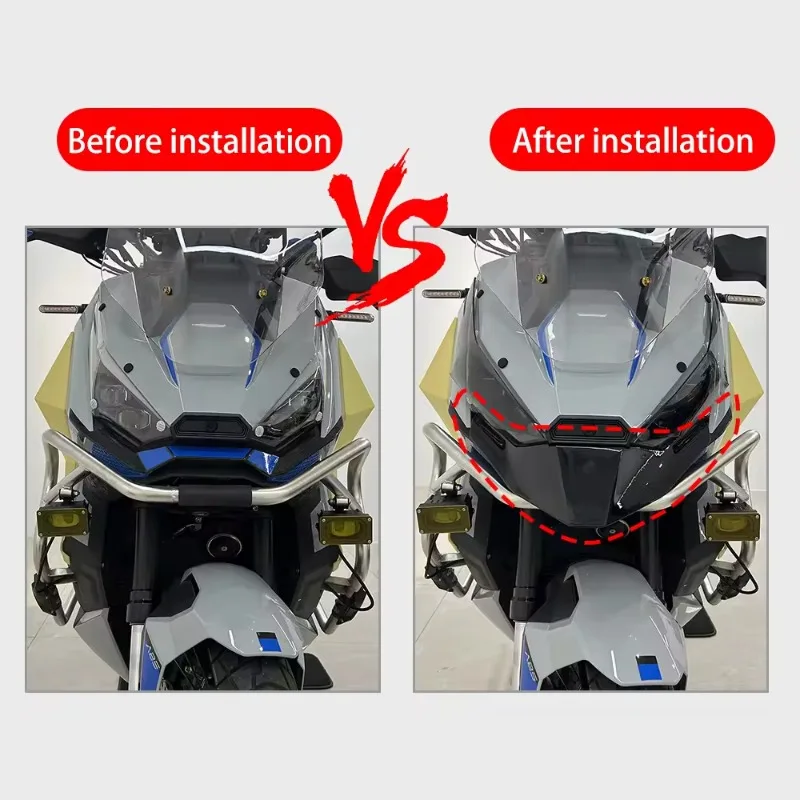 ZONTES 368G Carbon Look Front Fender Beak - alternate angle