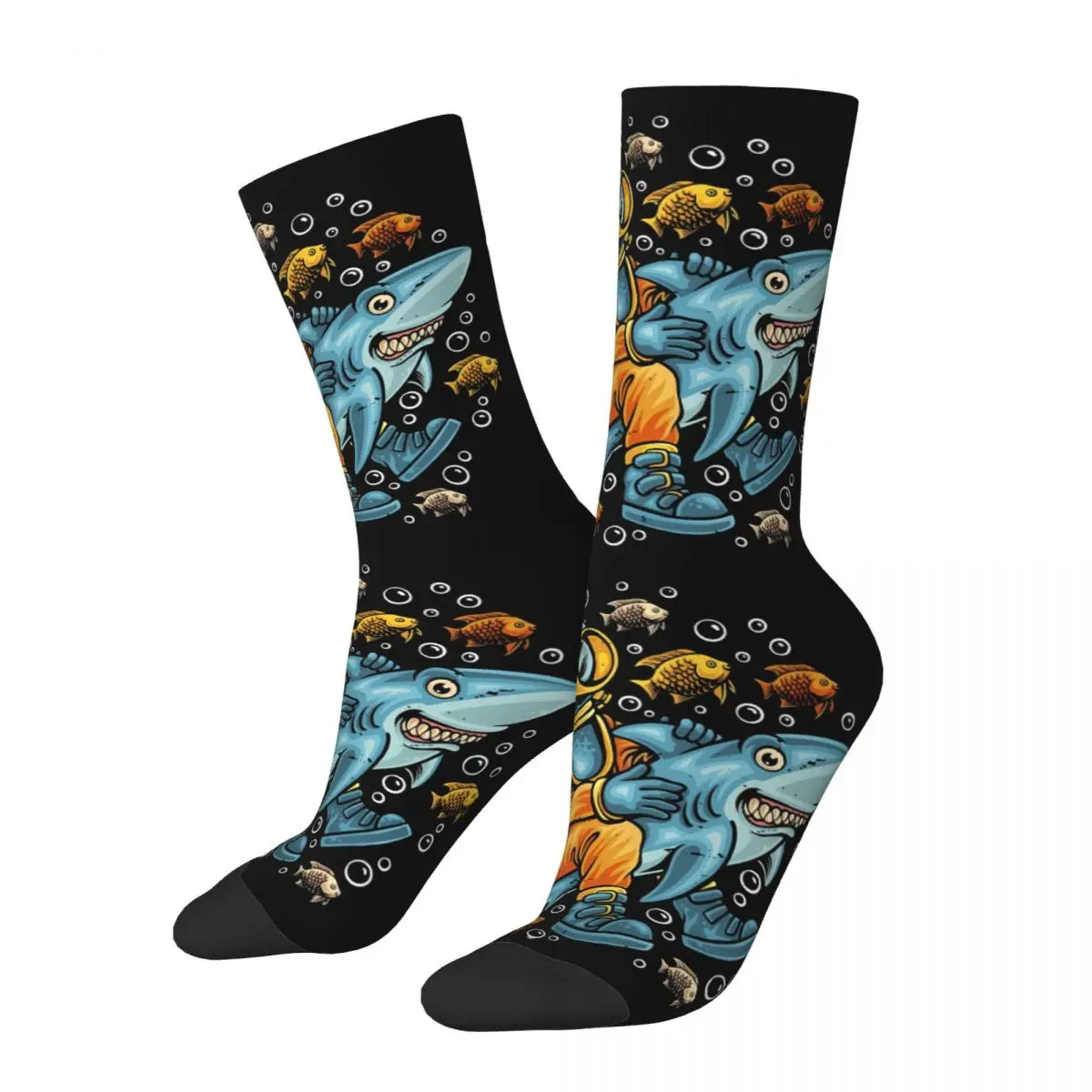 Deep Diving Helmet Sock Printed Man Polyester