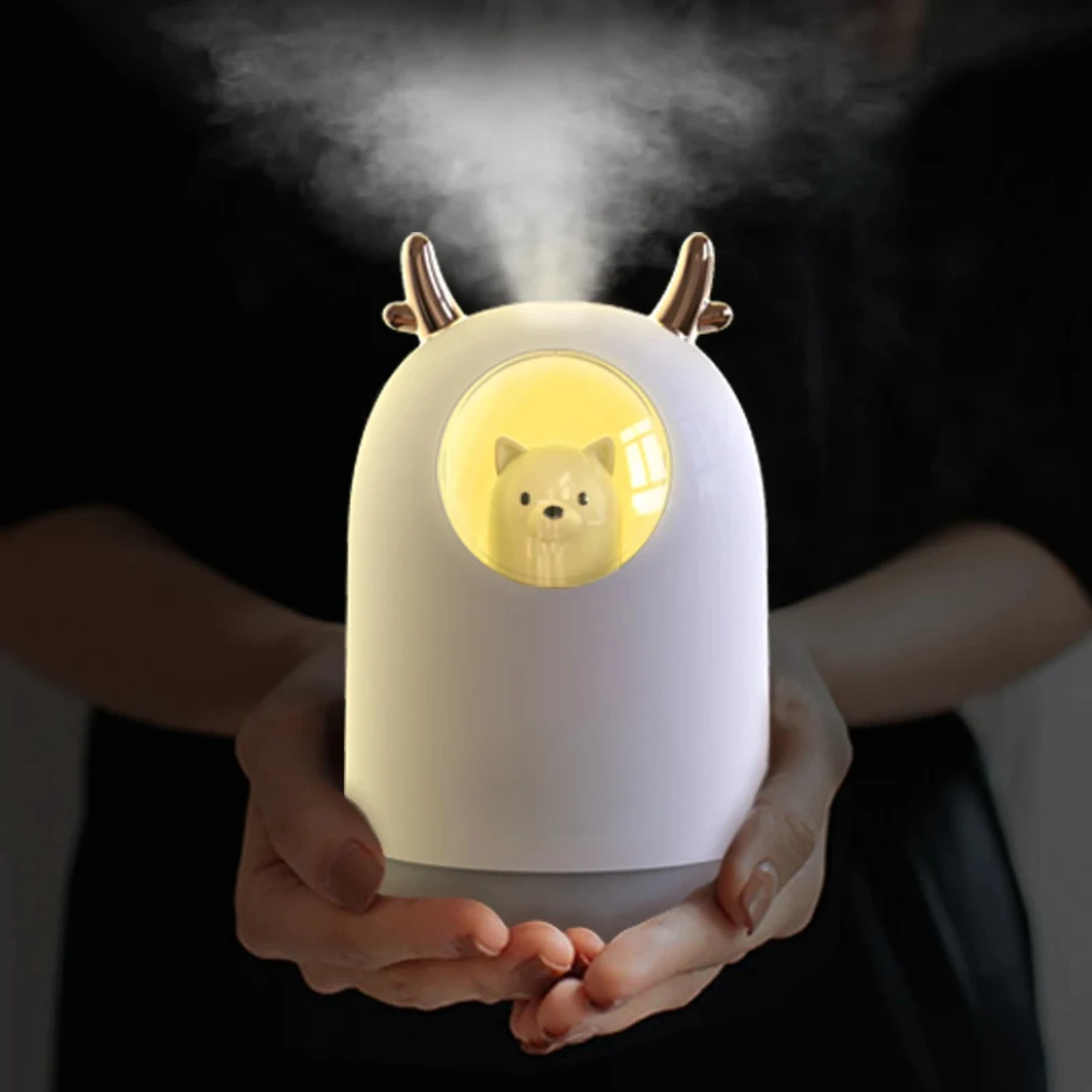 

New Quiet and Lovely Mini USB Humidifier for Office Desktop, Bedroom, Dormitory, Student Room - Air Enhancing and Mute Operation