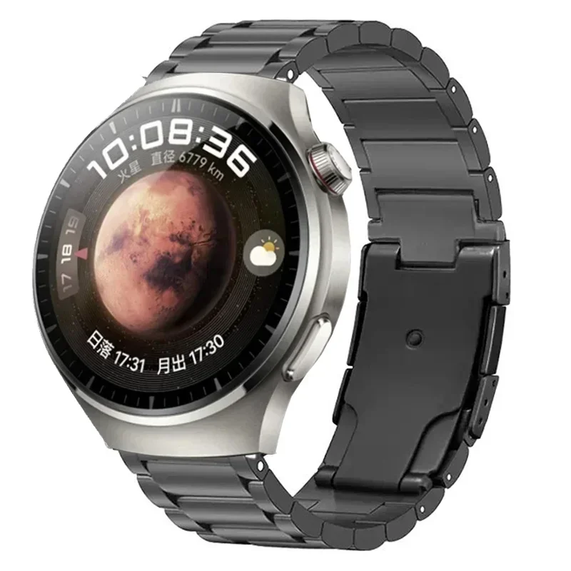 Bracciale a maglie in titanio di lusso da 22 mm per Huawei Watch 4 Pro/4/3 Pro/GT4/3 Pro 46MM cinturino per orologio definitivo per Amazfit GTR 4/3/2 Band