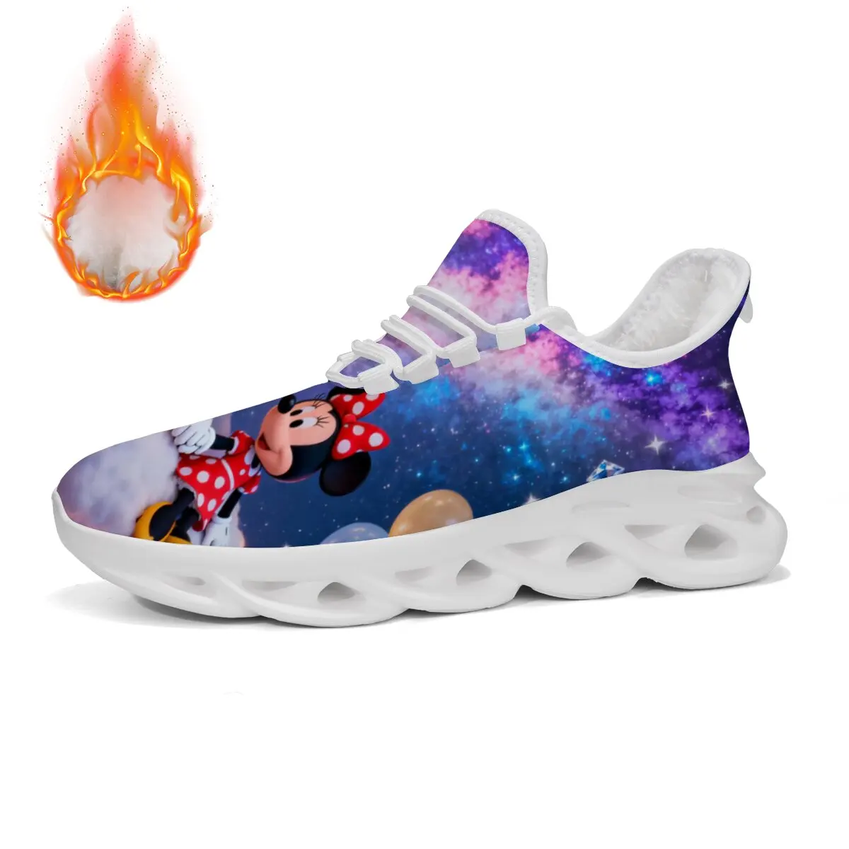 

Minnie Mouse Shoes Fleece-Lined Sneakers Athletic Men Sports Shoes Comfortable Outdoor Shoes Wear-resistant Mens Running Shoes